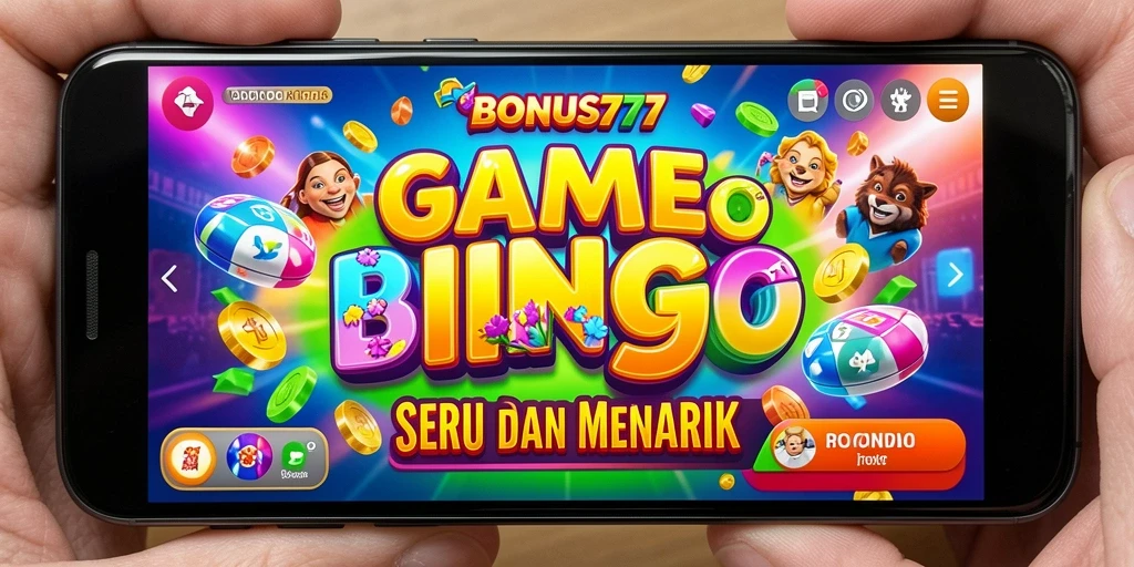 Tampilan gameplay yang seru dalam BONUS777 dengan suasana Bingo yang hangat.