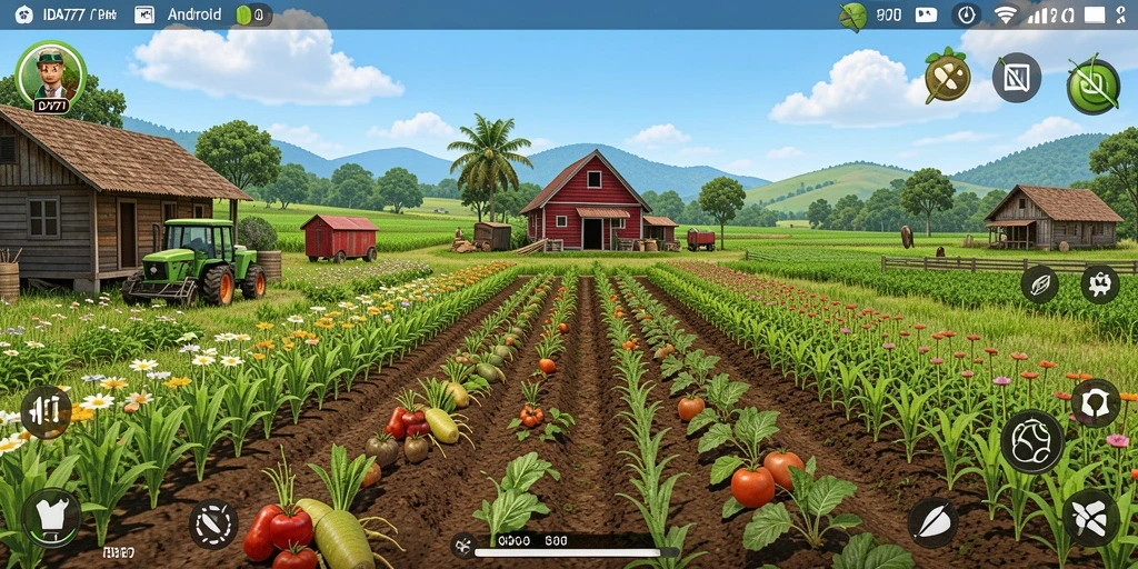 Gameplay IDA777 yang menarik saat mengelola ladang pertanian.