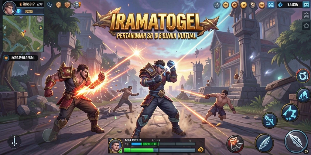 Tangkapan layar <strong>IRAMATOGEL</strong> menampilkan aksi pertarungan yang seru dan mendebarkan.