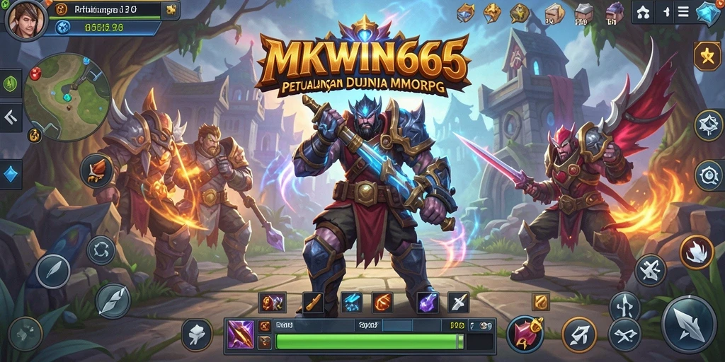 Tangkapan layar gameplay MKWIN666 yang menunjukkan aksi pertarungan seru.